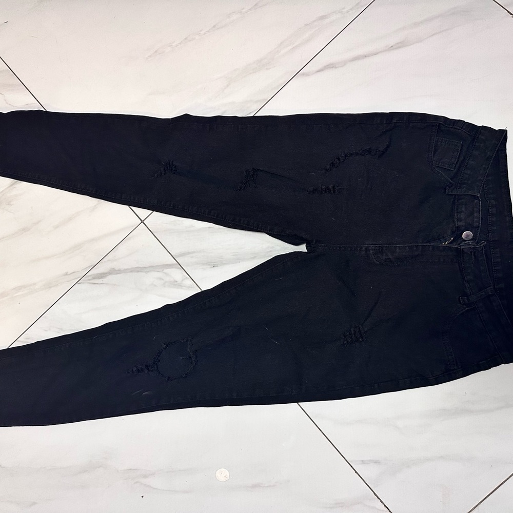 Rip black jeans